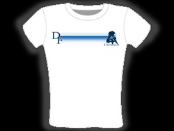 Stripe Logo White Baby Tee